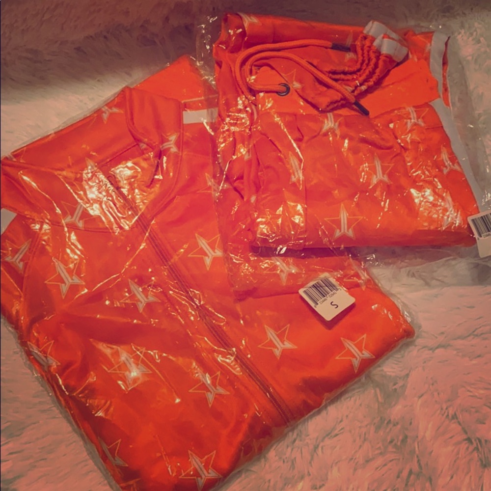 Jeffree Star Neon Orange Track Suit